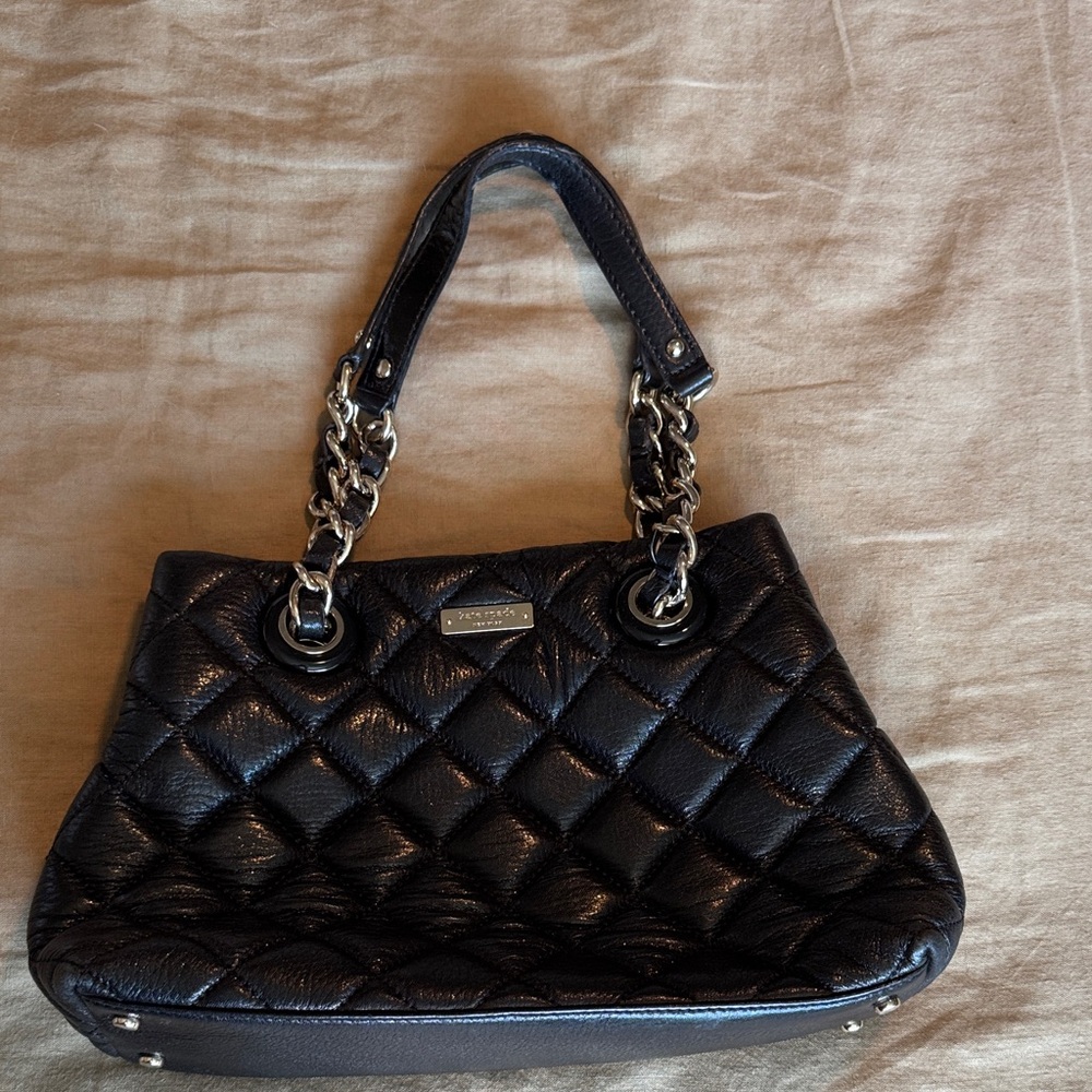 Kate Spade Black Quilted Shoulder Bag